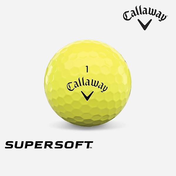 [캘러웨이/캘러웨이 슈퍼소프트] [캘러웨이코리아정품]2021 캘러웨이 슈퍼소프트(SUPERSOFT) 골프볼 [옐로우][2피스/1더즌]