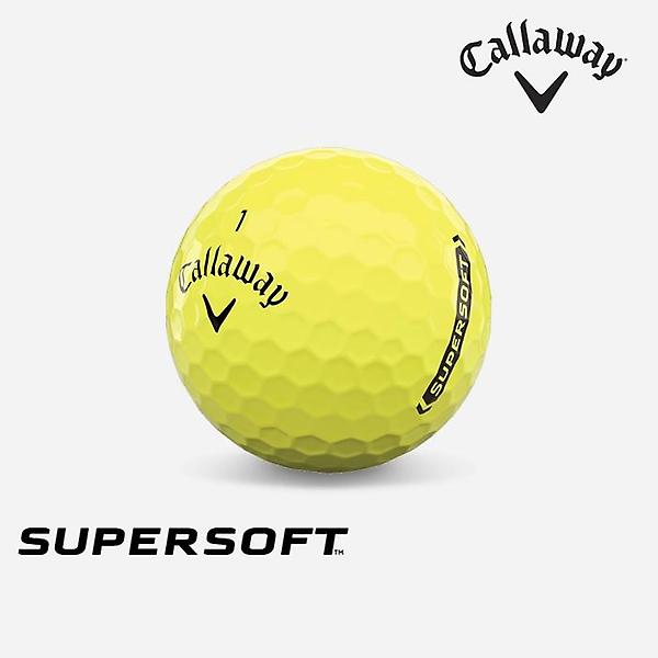 [캘러웨이/캘러웨이 슈퍼소프트] [캘러웨이코리아정품]2021 캘러웨이 슈퍼소프트(SUPERSOFT) 골프볼 [옐로우][2피스/1더즌]