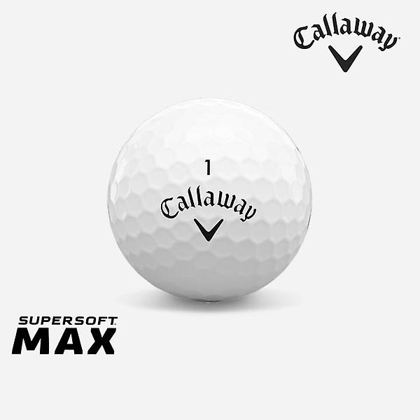 [캘러웨이/슈퍼소프트 맥스] [캘러웨이코리아정품]2021 캘러웨이 슈퍼소프트 맥스(SUPERSOFT MAX) 골프볼 [화이트][2피스/1더즌]
