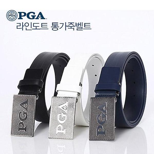  PGA 라인 도트 통가죽 골프벨트 PG0MBT03