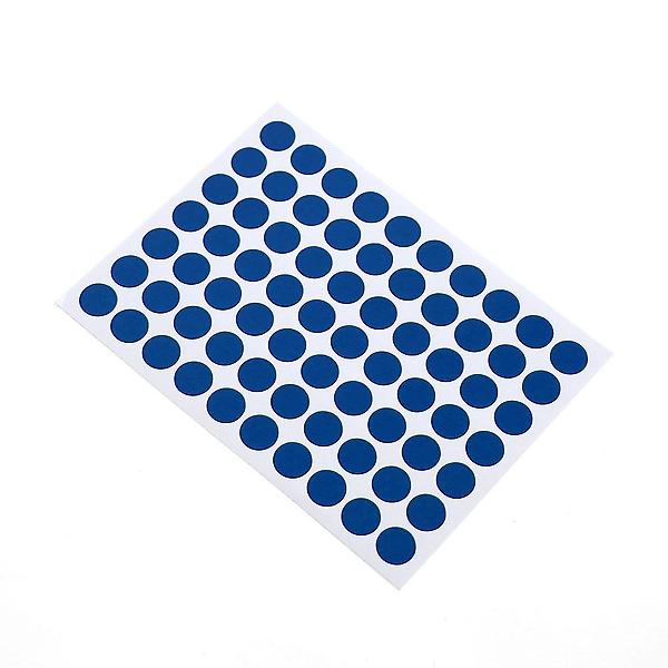 [도매토피아/10mm 컬러 원형 스티커 ] 10mm 컬러 원형 스티커 60매세트(블루)