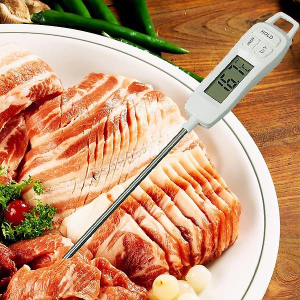 [도매토피아/해피쿠킹 탐침 온도계 요리 ] 해피쿠킹 탐침 온도계 요리 조리 고기 온도 측정기