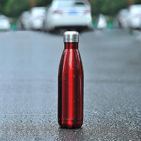 [도매토피아/500ml 스텔라 진공 보온] 500ml 스텔라 진공 보온병(레드)/보온보냉 스텐보온병