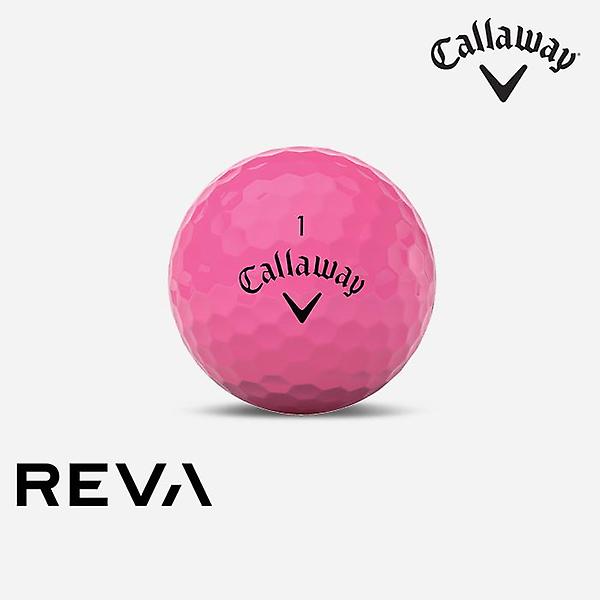 [캘러웨이/캘러웨이 레바] [캘러웨이코리아정품]2021 캘러웨이 레바(REVA) 골프볼/골프공[여성용/2피스/12알][핑크]