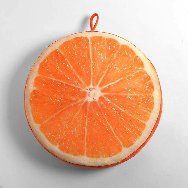  상큼 프루츠 귤 방석 과일방석 두꺼운 키높이 쿠션