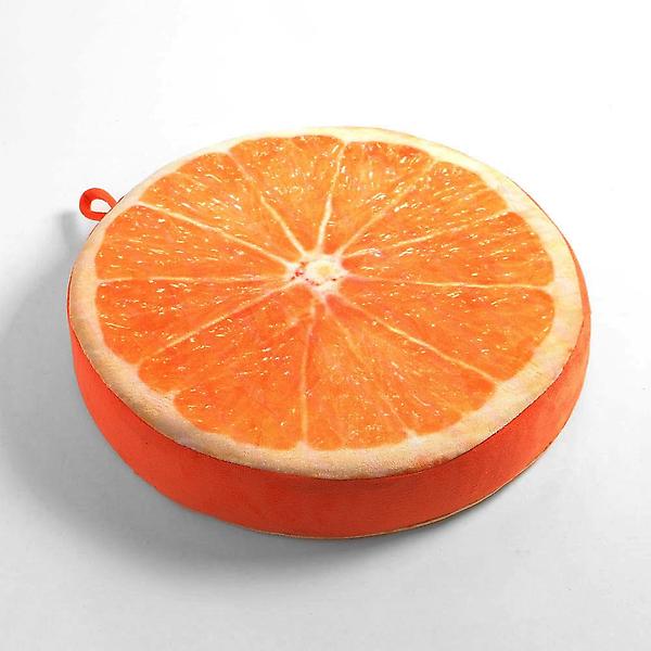  상큼 프루츠 귤 방석 과일방석 두꺼운 키높이 쿠션