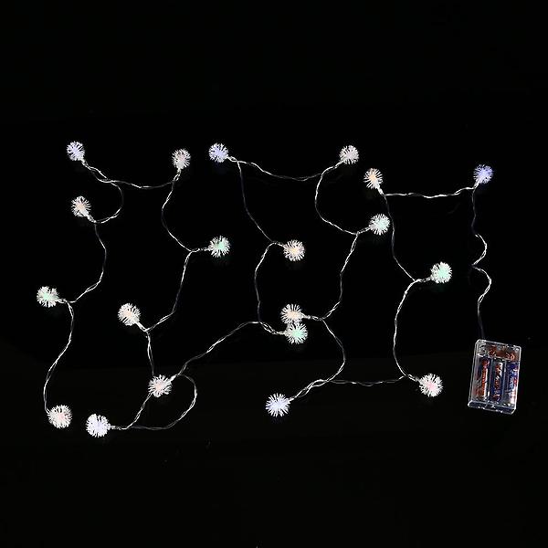 [도매토피아/TREE-00001] 샤인무드 LED 20구 눈송이 가랜드 전구 컬러 줄조명