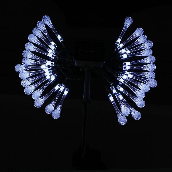 [도매토피아/TREE-00001] 포스원 LED 30구 태양광 물방울 전구 4m 루프탑조명