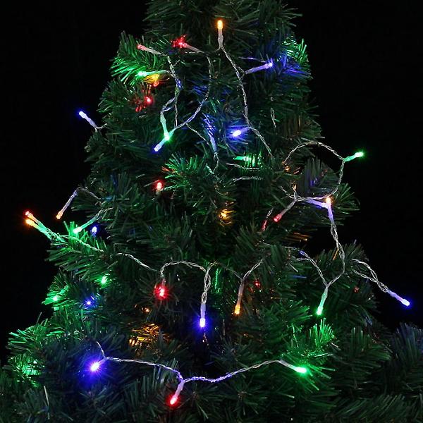 [도매토피아/TREE-00001] 샤인무드 LED 50구 투명선 피켓 전구 컬러 응원 트리