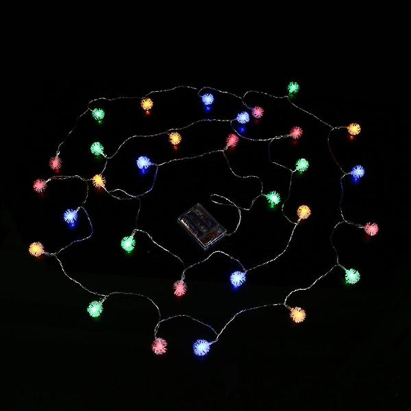 [도매토피아/TREE-00001] 샤인무드 LED 30구 눈송이 가랜드 전구 컬러 줄조명