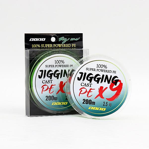  싸파 도도 지깅 캐스트 9합사 형광그린 200m 2.5호 낚시 줄
