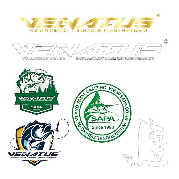  싸파 엠블럼 튜닝 로고 스티커 선택 낚시 데코 커스텀