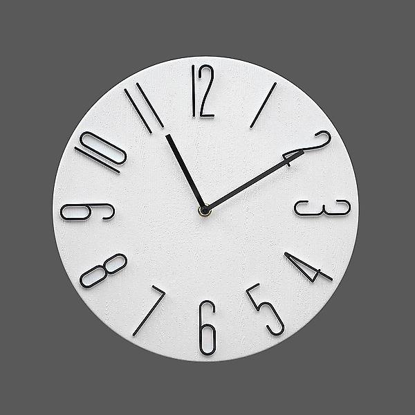 [도매토피아/북유럽 무소음 벽시계(화이트] 북유럽 무소음 벽시계(화이트)원형 모던 사무실벽시계