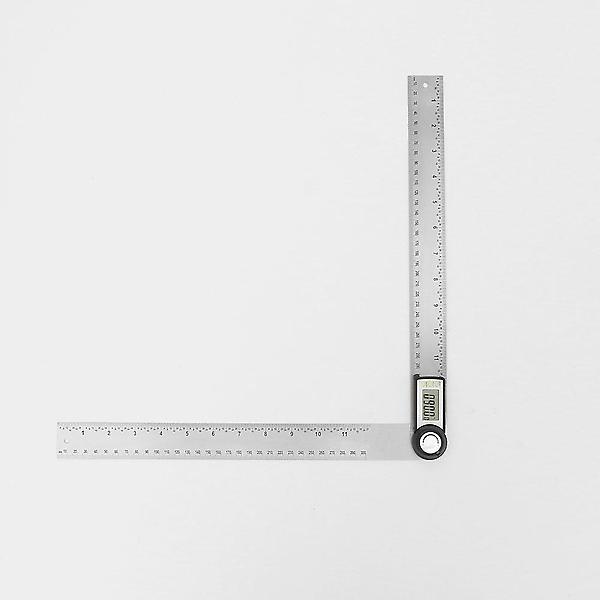  360도+30cm 디지털 각도기 산업용 스틸자 각도측정기