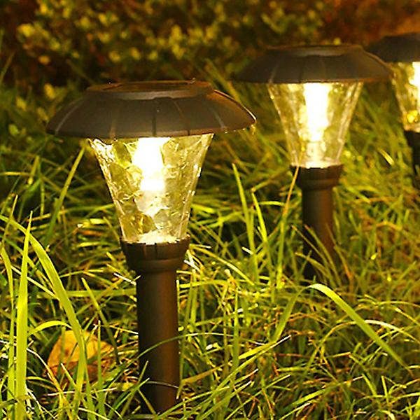 [도매토피아/솔라가든 LED 태양광 정원] 솔라가든 LED 태양광 정원등 2p세트 잔디 야외조명