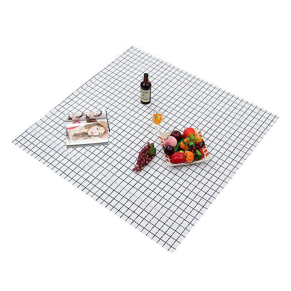 [도매토피아/홈러브 격자무늬 식탁보(화이] 홈러브 격자무늬 식탁보(화이트) (137x137cm)