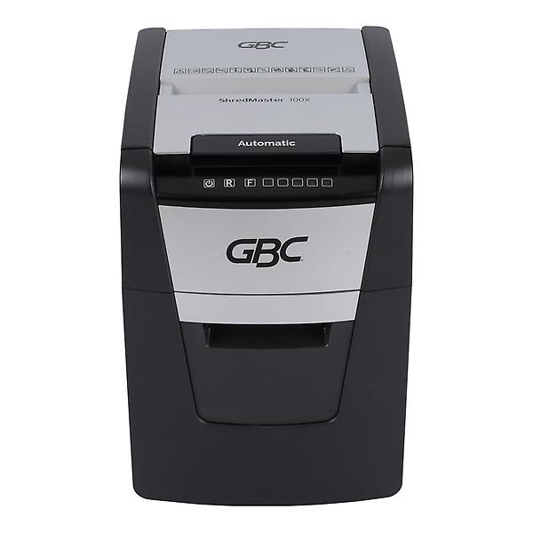 [카피어랜드/문서세단기 GBC Shred] 문서세단기 GBC ShredMaster 100X 자동급지 최대 100매 34L 사무실파쇄기 종이세절기...