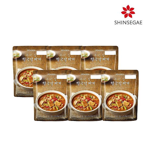  [피코크] 우리집 청국장찌개 500g x 6팩