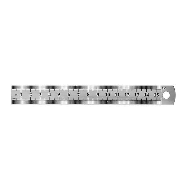  양면 눈금 스틸자 재단 제도용 스텐 컷팅자 15cm