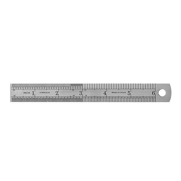  양면 눈금 스틸자 재단 제도용 스텐 컷팅자 15cm