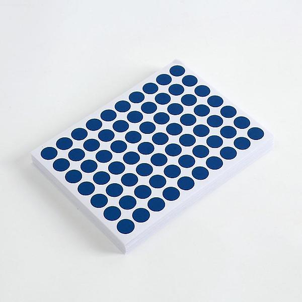 [도매토피아/10mm 컬러 원형 스티커 ] 10mm 컬러 원형 스티커 60매세트(블루)