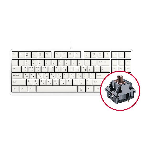  체리 G80-3000S TKL 기계식 키보드 화이트 갈축