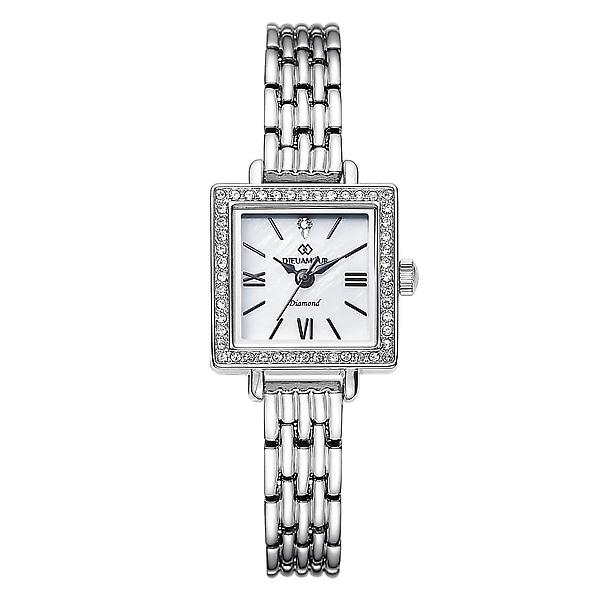 [디유아모르/BWI-00001] 디유아모르 여성 메탈밴드시계 DAW6101M-SW 다이아몬드 시계