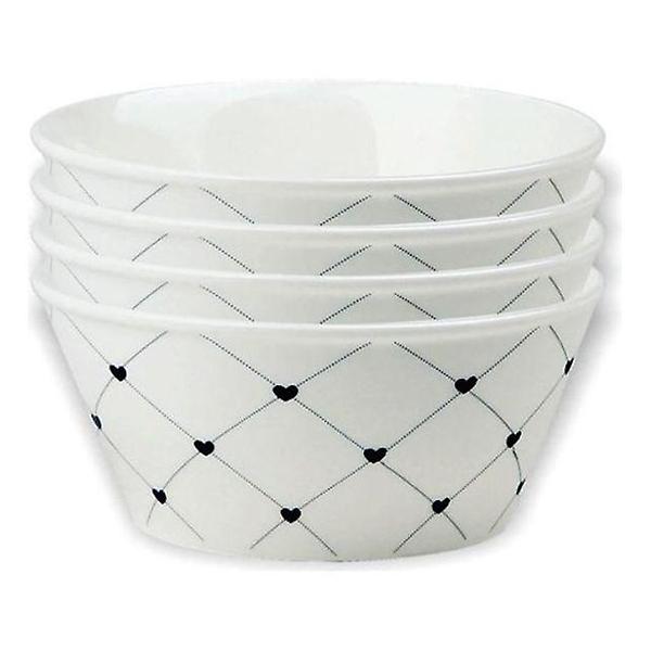  체크하트대접세트(4P)