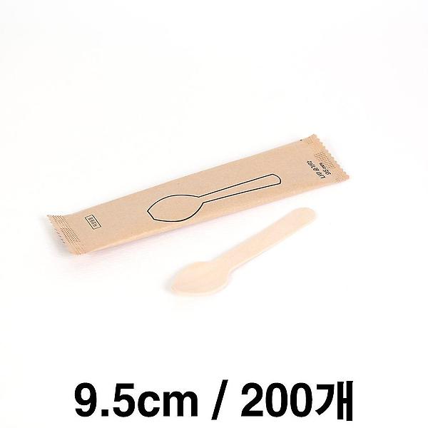 [셀럽하우스/CELB0001] 나무스푼 9.5cm 개별 포장 200개