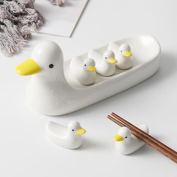 오리 DD-11605 수저 받침 세라믹 젓가락 세트 도자기