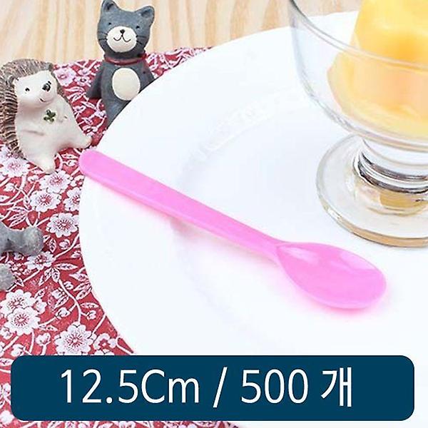 [셀럽하우스/CELB0001] 아이스크림 스푼 대(12.5cm) 분홍 1봉 500개
