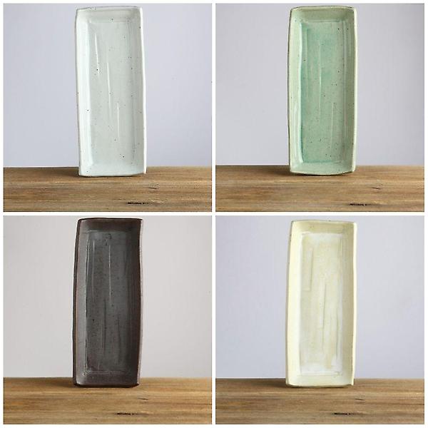  이천도자기 판주물럭 직사각접시 2호 그릇 30.5cm