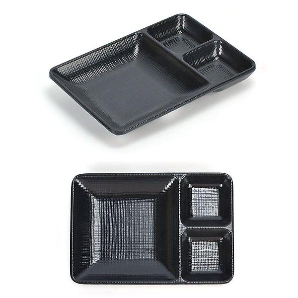  멜라민 3칸 나눔접시 반찬그릇 18.8x12.8cm 4호