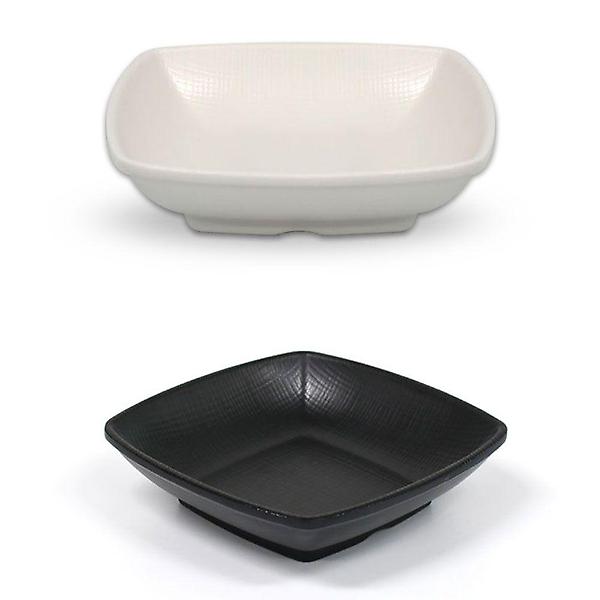  멜라민 한정식 사각 앞접시 반찬그릇 13.4cm 8호 블랙