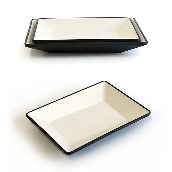  멜라민 한정식 사각 앞접시 반찬그릇 17x12.7cm 2호