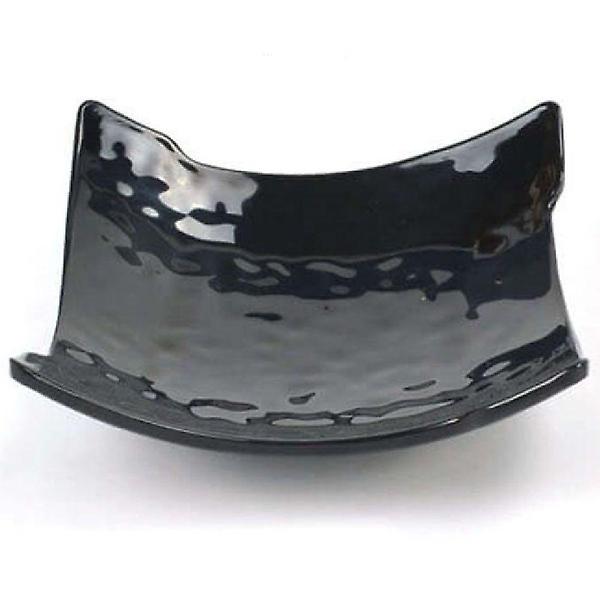  멜라민 접시 사라 앞접시 찬기 반찬그릇 블랙 19.3cm