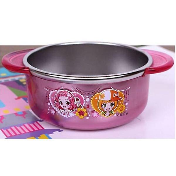  플라워링하트 스텐 공기 이유식 그릇 유아 식기 280ml