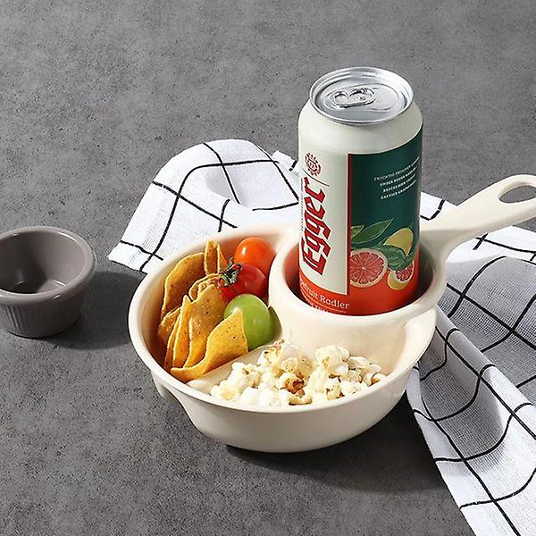  손잡이캠핑원형3칸 3구식판 급식판 가정용 미니트레이