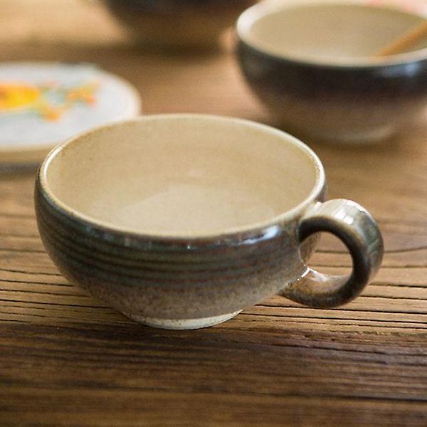  이천도자기 밀크 소라 둥근 도자기 커피잔 찻잔