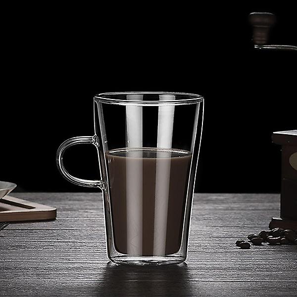  예쁜 내열 이중 유리잔 유리컵 카페잔 커피잔 450ml