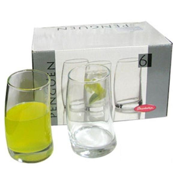  파샤바체 펭귄 주스잔 275ml 6개 물컵 맥주 하이볼컵