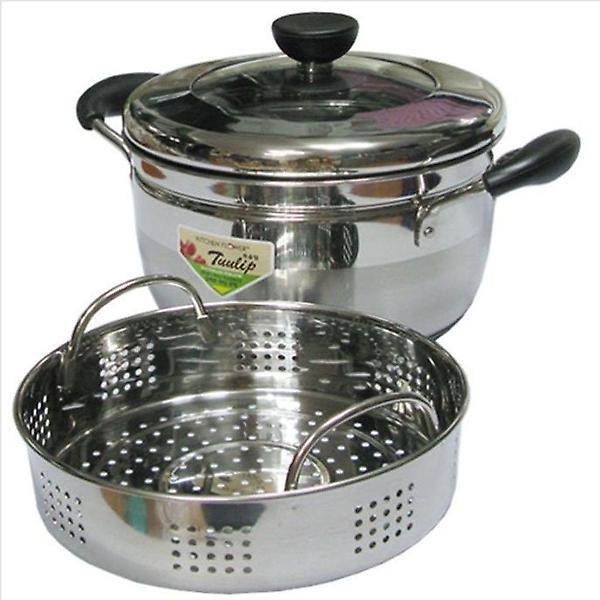  키친플라워 인덕션 냄비 찜기 국통 들통 26cm