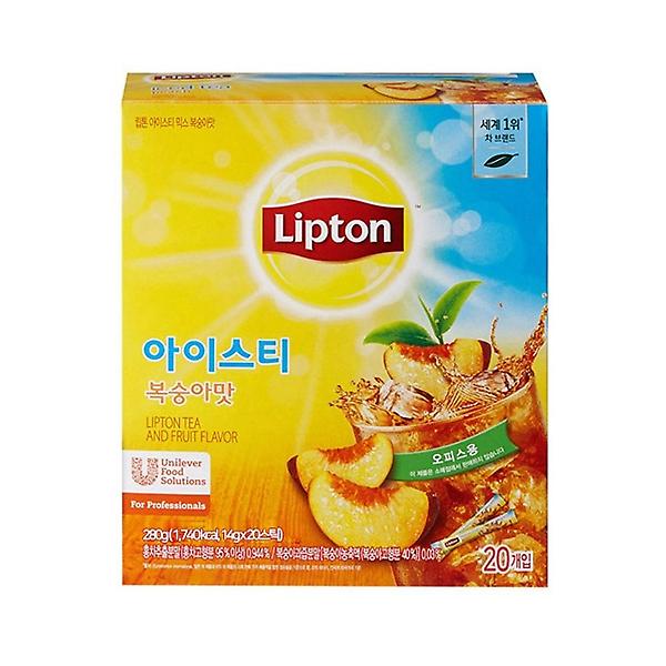 [립톤/KOKO00001] 립톤 아이스티 복숭아 스틱 1박스 20개입 여름음료