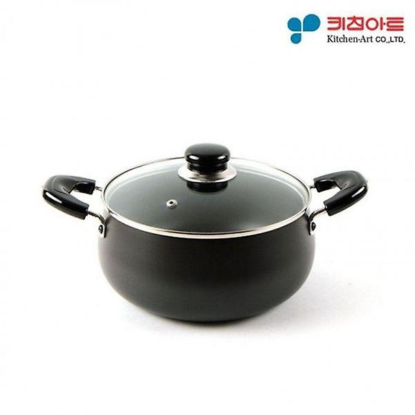  전골냄비 18cm 냄비세트 블랙 경질냄비 키친아트 양수