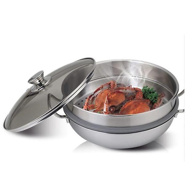  키친아트 찜냄비 찜솥 스텐 찜통 찜기 3중 2단 26cm