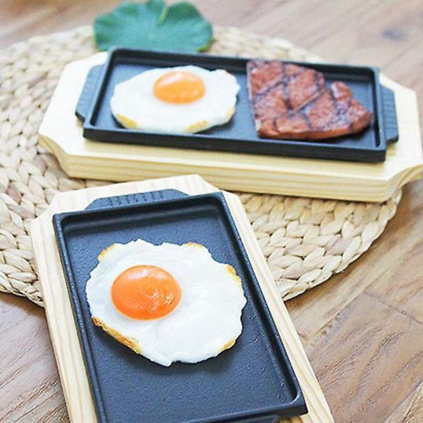  뜨겁게 유지하는 콜린 주물 사각팬 2size (집게포함)