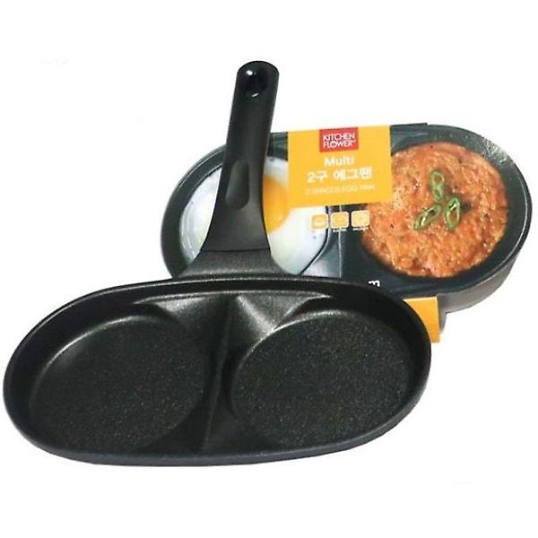  에그팬 계란 후라이팬 브런치팬 팬케이크팬 2구 23cm