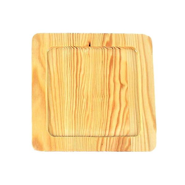  인덕션겸용 정사각 후라이팬 목판받침대-소