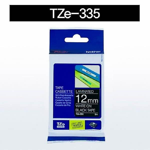  브라더 테이프카트리지 TZe 335 12mm 흑색 흰색문자