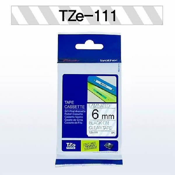  브라더 테이프카트리지 TZ111 6mm Clear Black